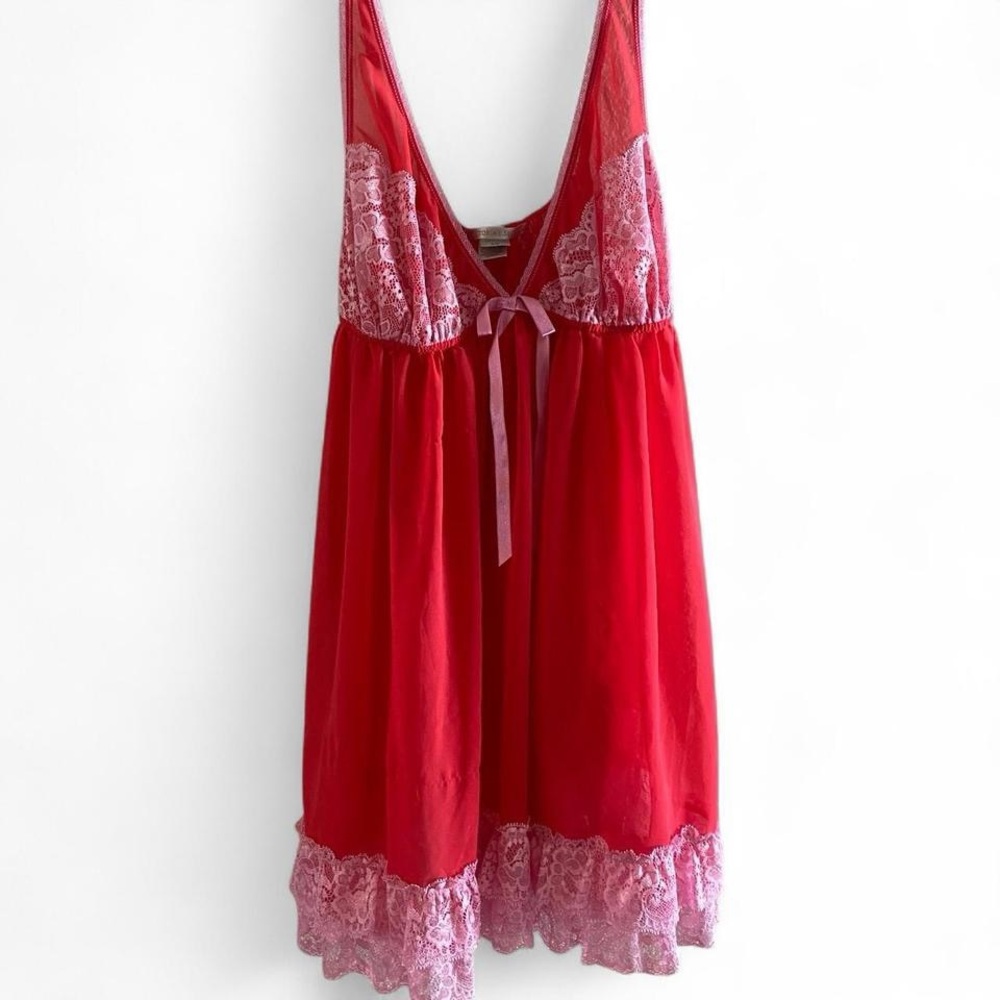Victorias Secret Hot Pink Baby Doll Slip Lingerie
